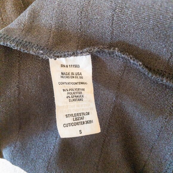 June & Hudson Black Bodycon Mini Dress – Size Small | Asymmetrical Hem, Stretch - Picture 4 of 4